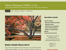 Tablet Screenshot of obermanacupuncture.com